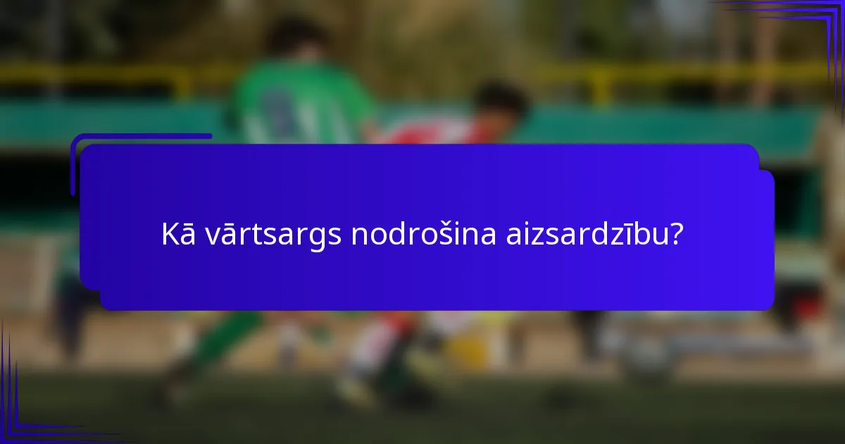 Kā vārtsargs nodrošina aizsardzību?
